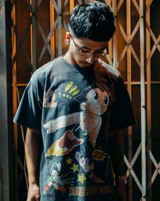 Heatcheck Astro Boy T-Shirt Ash Black